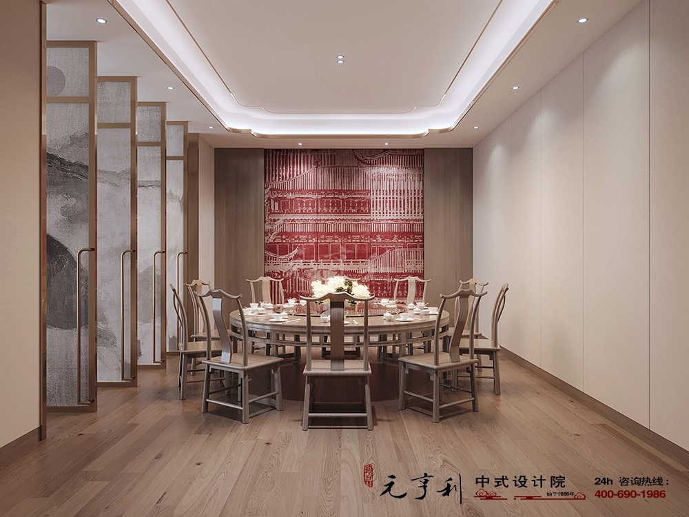  新中式茶楼设计 打造简约素雅的禅意空间