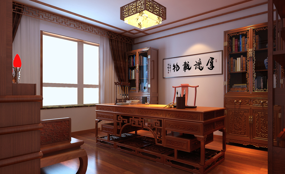 北京大宅古典中式三居装修设计