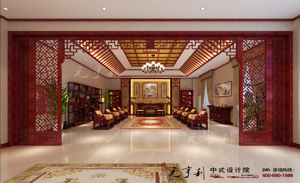 北京腾龙书院禅意中式装修设计
