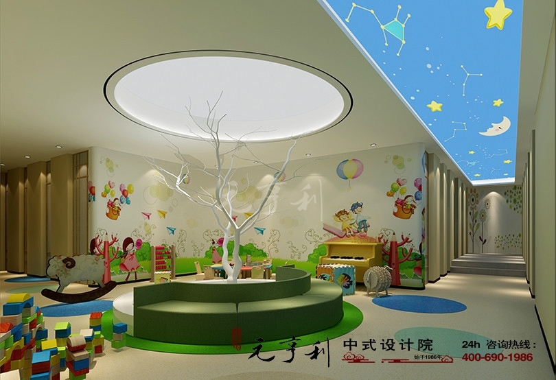 中式幼儿园学堂装修设计